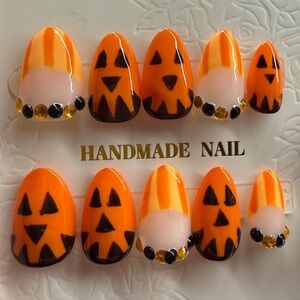 Halloween Pumpkin Nail Set